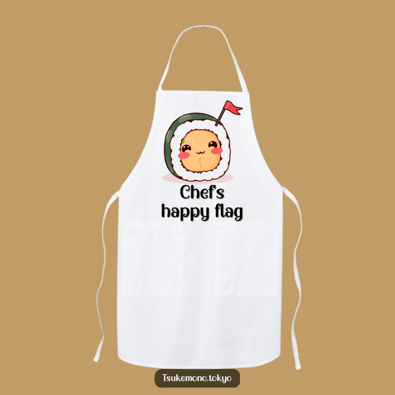 Funny Sushi Roll Flag Apron - Cook with Celebration