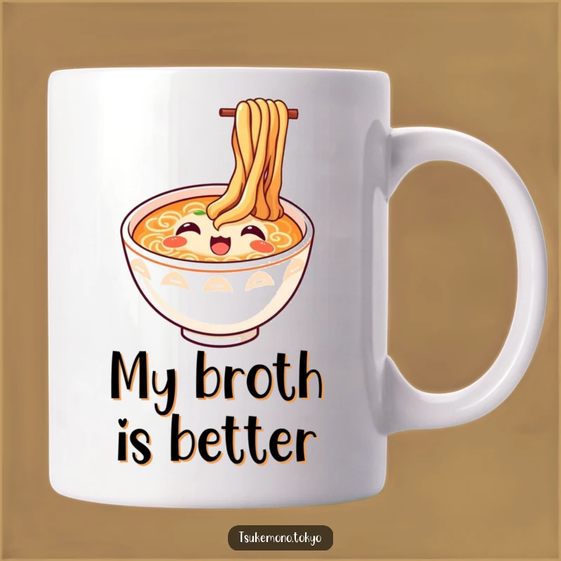 Funny Ramen Bowl Mug - Enthusiastic Noodles Delight, Perfect Funny Gift for Foodies!