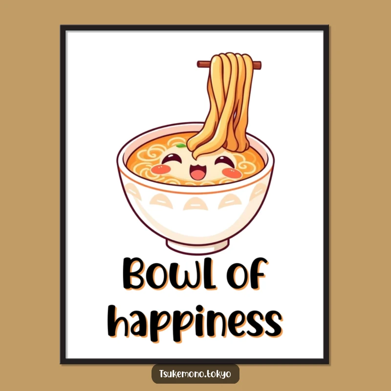 Funny Ramen Digital Art - Instant Joyful Noodles Download, Hilarious Decor and Perfect Funny Gift!