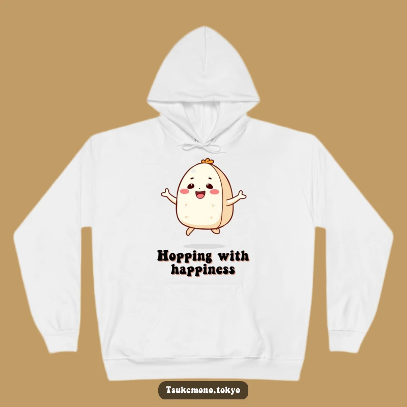 Funny Onigiri Jump Hoodie - Cozy Comfort for Happy Days