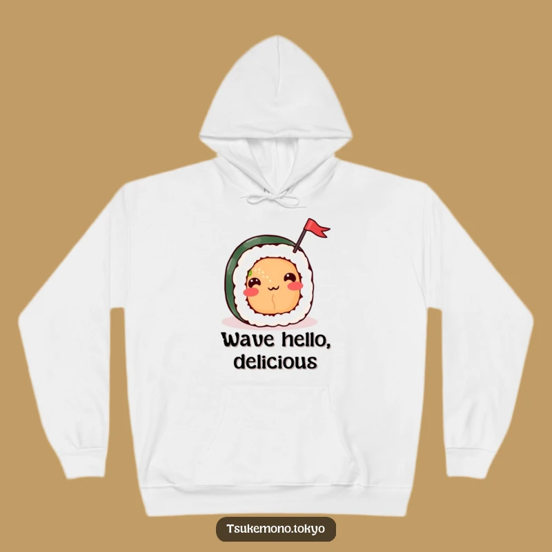 Funny Sushi Roll Flag Hoodie - Cozy Celebration Wear