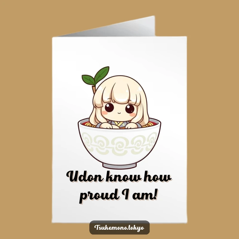 Free Printable Congrats Card: Udon Noodle Surprise for Your Special Achievements