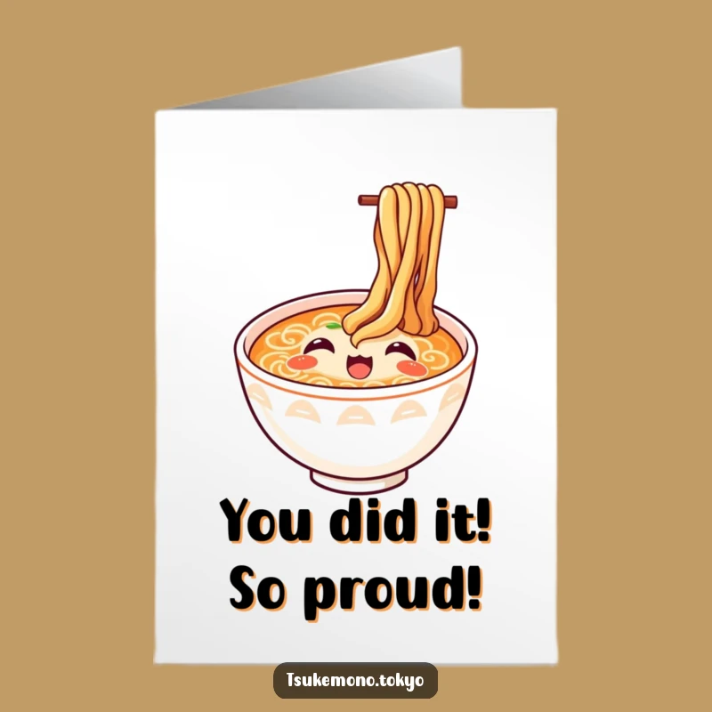 Free Printable Ramen Congratulations Card: Celebrate with Noodle Delight Downloadable