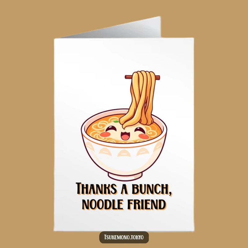 Free Printable Thank You Ramen Card: Express Gratitude with Noodle Love