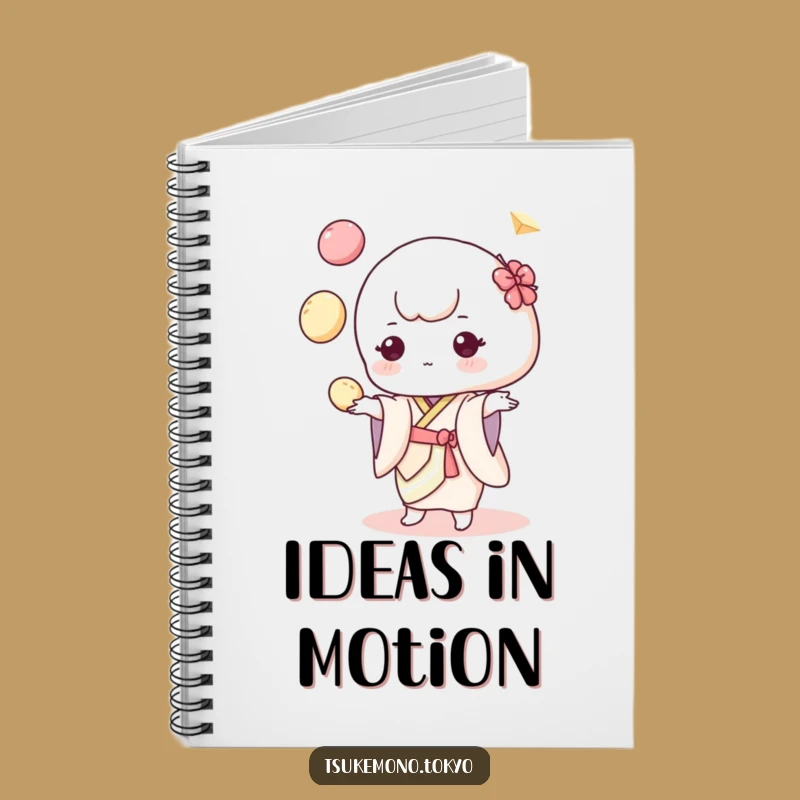 Funny Mochi Juggler Notebook: Pastel Kimono Journal for Creative and Hilarious Ideas
