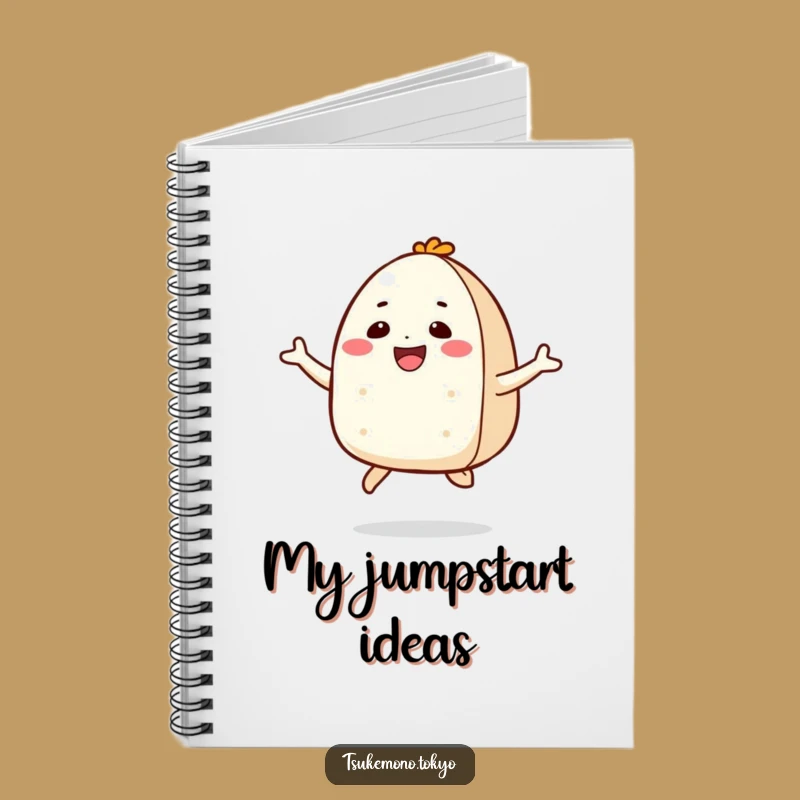 Funny Onigiri Jump Notebook - Jot Down Happy Thoughts