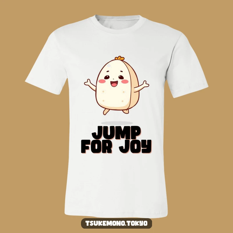 Funny Onigiri Jump T-Shirt - Wear Your Joyful Spirit